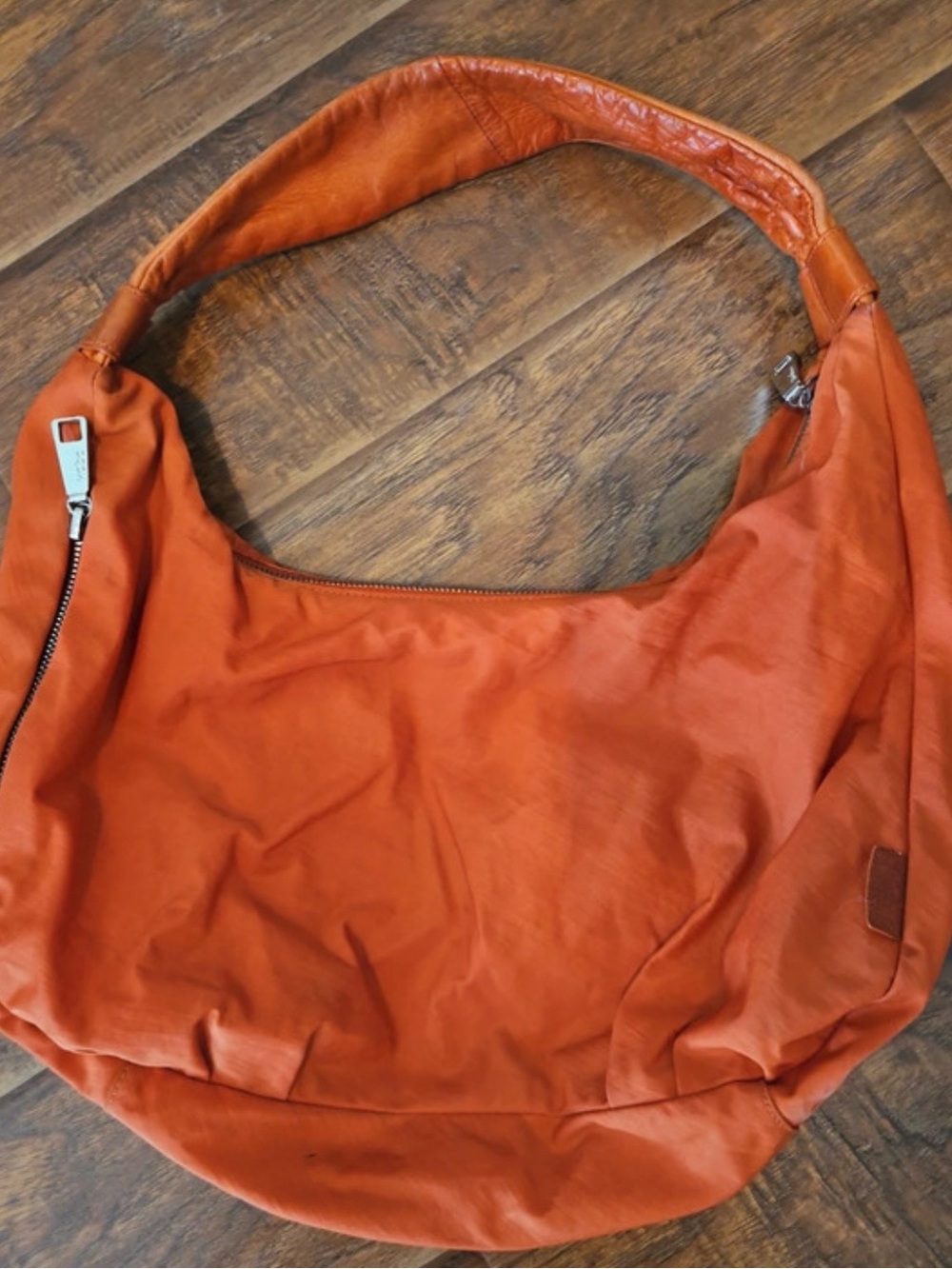 HOBO Orange Shoulder Hobo Bag